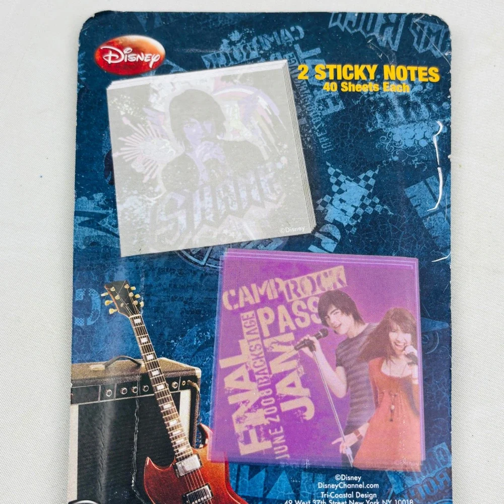 Disney Camp Rock Sticky Notes 2 Pack Lot of 5 Shane Mitchie Jonas Brothers